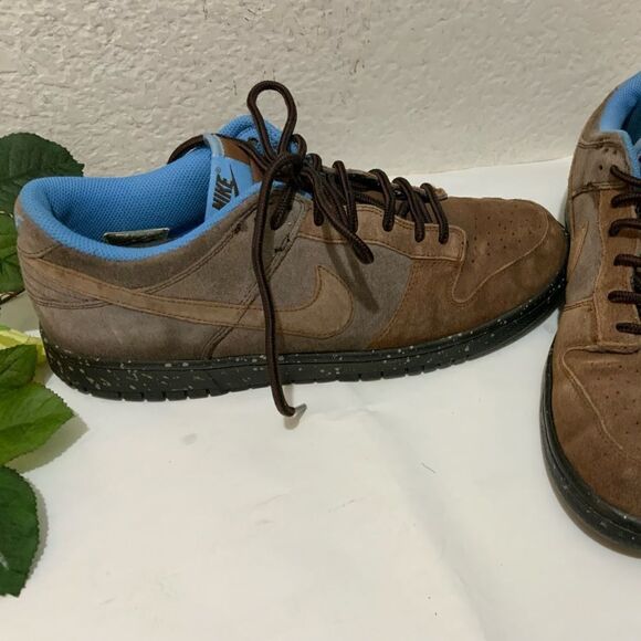 Nike Dunk Low CL Baroque Rustic Brown Blue 2007 Size 10.5 Sneakers 304714-228 - Picture 1 of 11